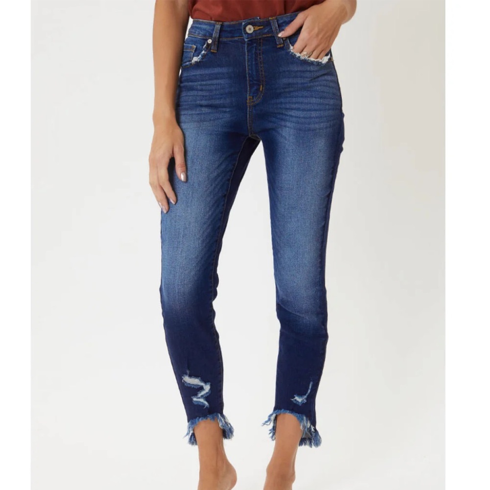 VICI KanCan frayed hem skinny jeans